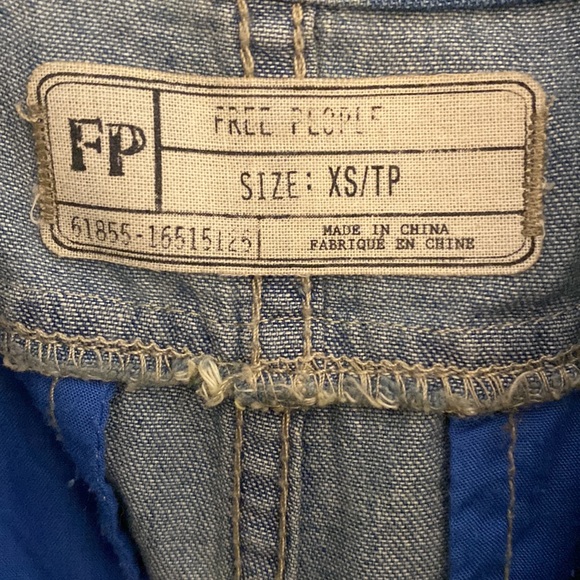 Free People denim jumpsuit - Picture 3 of 4